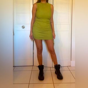 Mini lime green dress size S